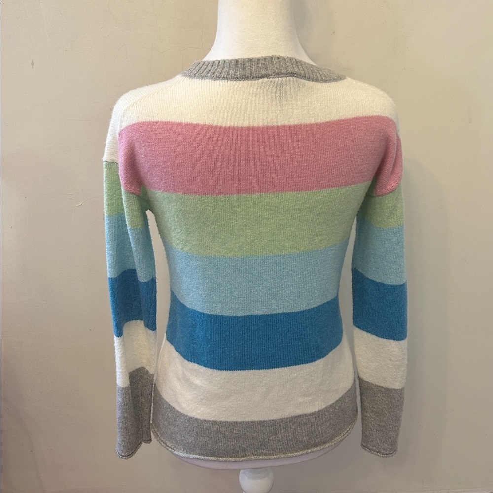 Talbots multicolored stripe long sleeve sweater Size P EUC - Picture 4 of 6